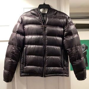 Zara Winter Puffer Jacket - Eggplant, size MEDIUM
